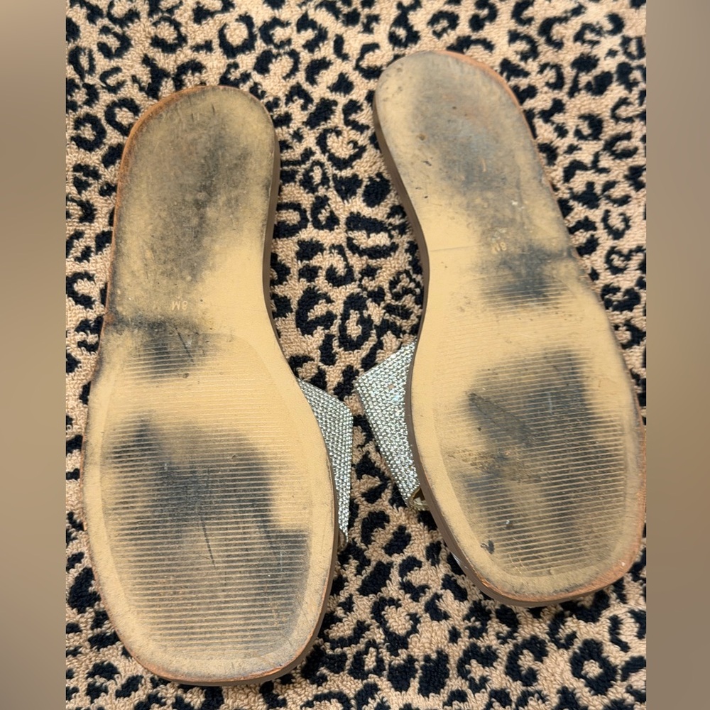 Steve Madden Silver Rhinestone Slide Sandals
Great Condition, Worn once - Picture 2 of 2